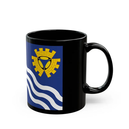 Flag of Merseyside UK - Black Coffee Mug-Go Mug Yourself