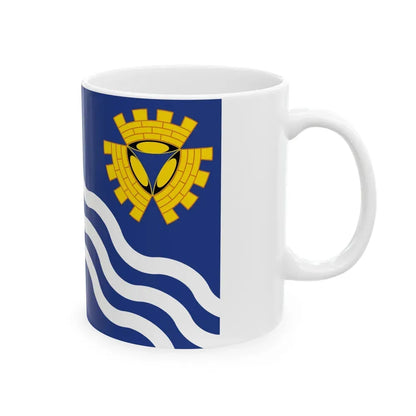 Flag of Merseyside UK - White Coffee Mug - Go Mug Yourself