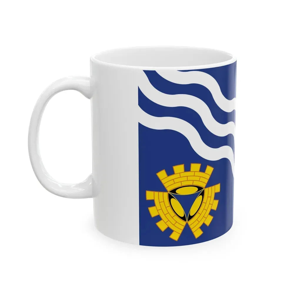 Flag of Merseyside UK - White Coffee Mug - Go Mug Yourself
