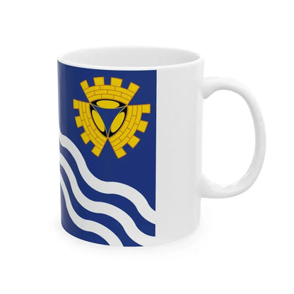Flag of Merseyside UK - White Coffee Mug - Go Mug Yourself