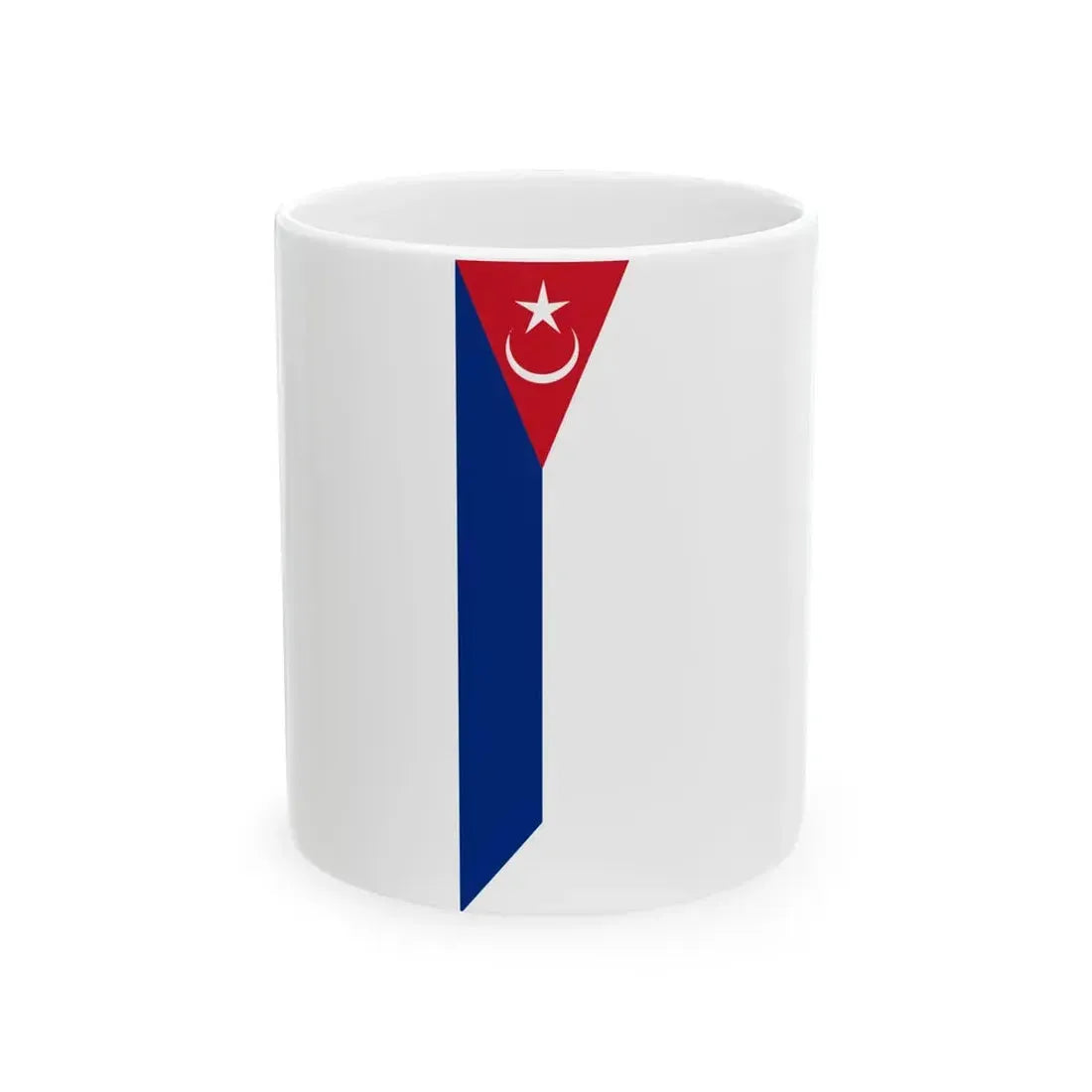 Flag of Mersing Johor vertical (Malaysia) White Coffee Mug 11oz - Go Mug Yourself