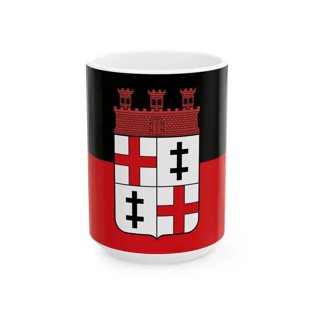 Flag of Merzig (Germany) White Coffee Mug 15oz - Go Mug Yourself