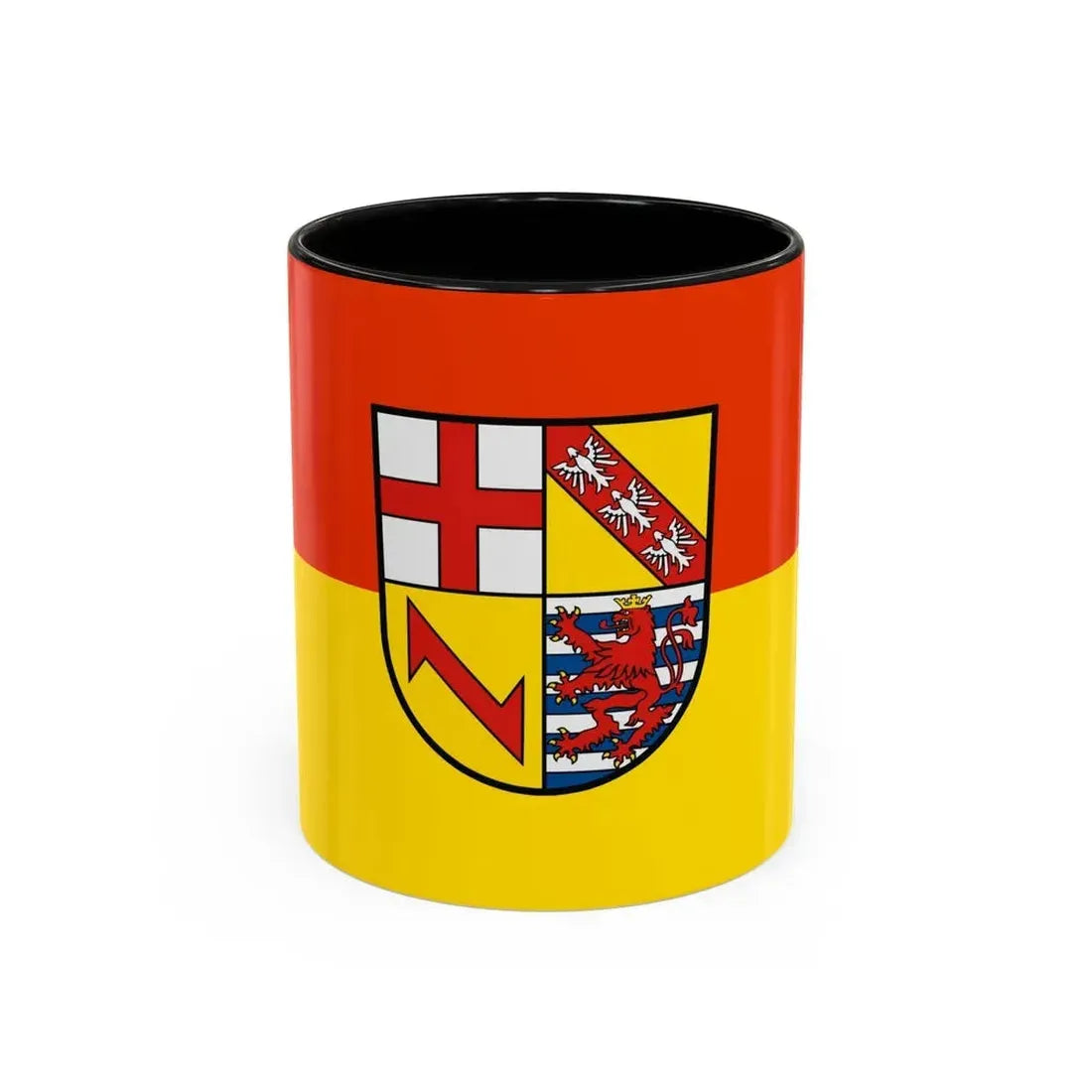 Flag of Merzig Wadern Germany - Accent Coffee Mug 11oz Black - Go Mug Yourself