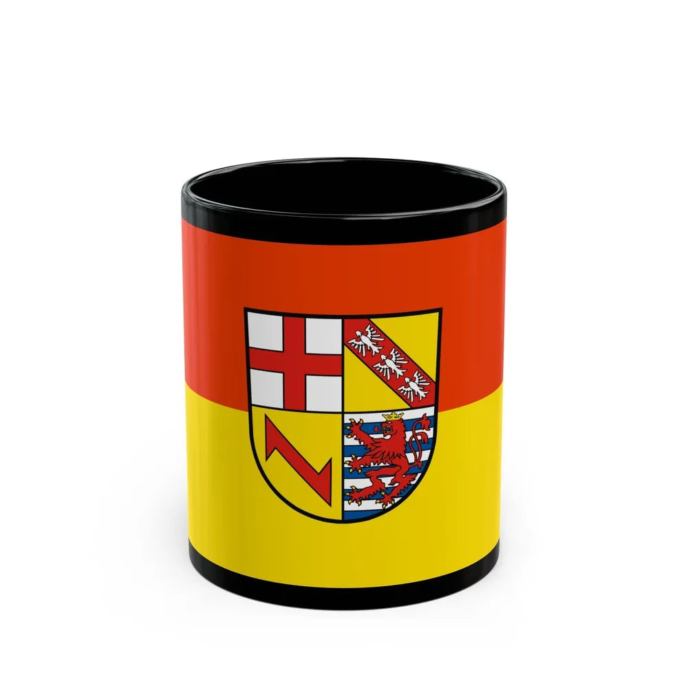 Flag of Merzig Wadern Germany - Black Coffee Mug-11oz-Go Mug Yourself