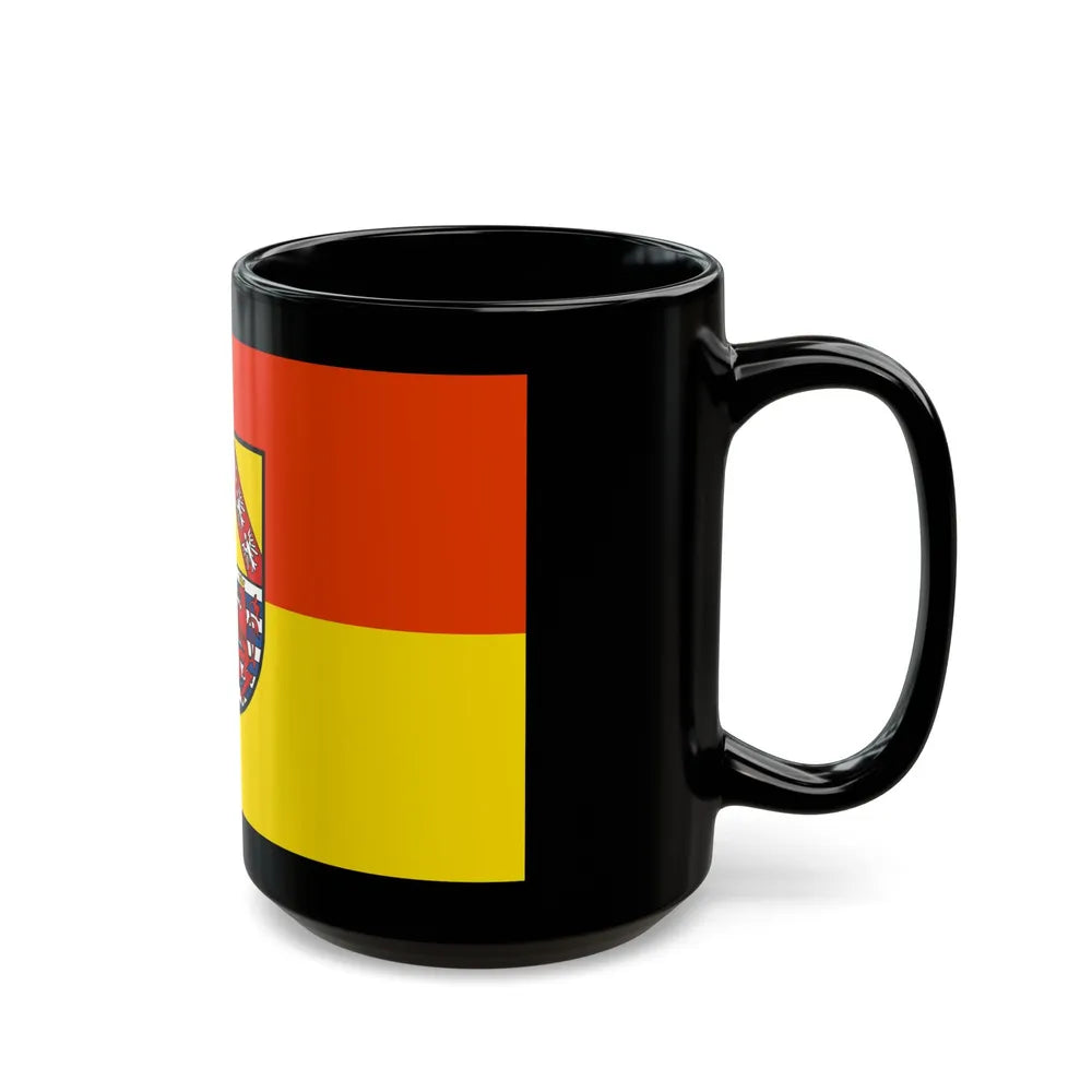 Flag of Merzig Wadern Germany - Black Coffee Mug-Go Mug Yourself