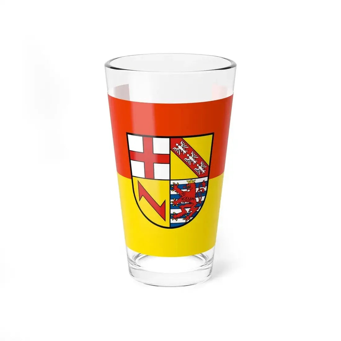 Flag of Merzig Wadern Germany - Pint Glass 16oz 16oz - Go Mug Yourself