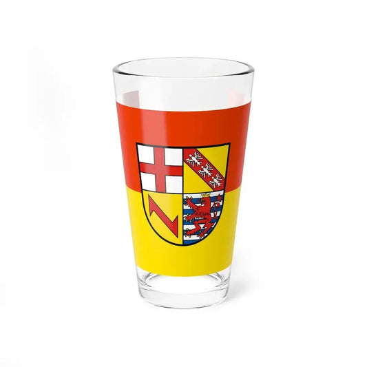 Flag of Merzig Wadern Germany - Pint Glass 16oz 16oz - Go Mug Yourself