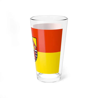 Flag of Merzig Wadern Germany - Pint Glass 16oz - Go Mug Yourself