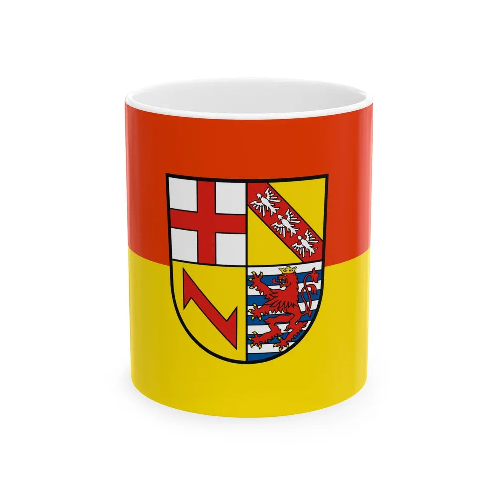 Flag of Merzig Wadern Germany - White Coffee Mug-11oz-Go Mug Yourself