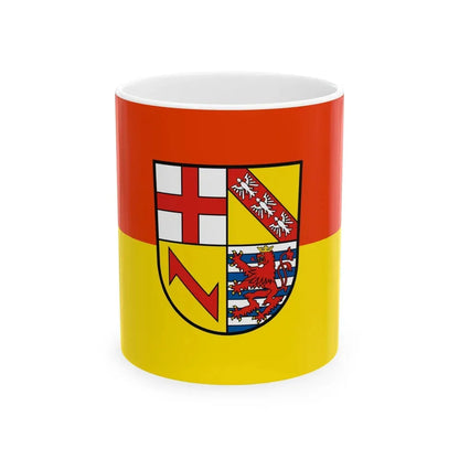 Flag of Merzig Wadern Germany - White Coffee Mug 11oz - Go Mug Yourself