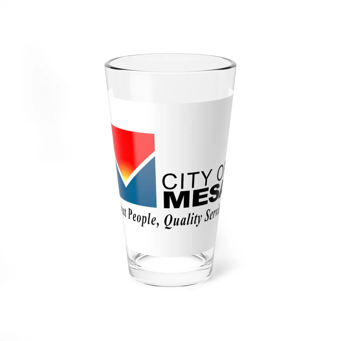 Flag of Mesa Arizona 2005 (United States) Pint Glass 16oz 16oz - Go Mug Yourself