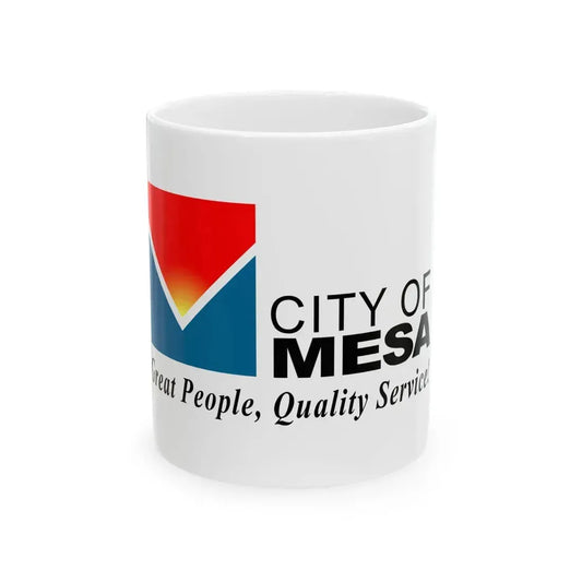 Flag of Mesa Arizona 2005 (United States) White Coffee Mug 11oz - Go Mug Yourself