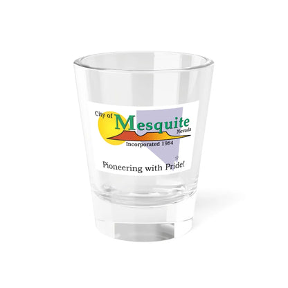 Flag of Mesquite Nevada (United States) Shot Glass 1.5oz 1.5oz - Go Mug Yourself