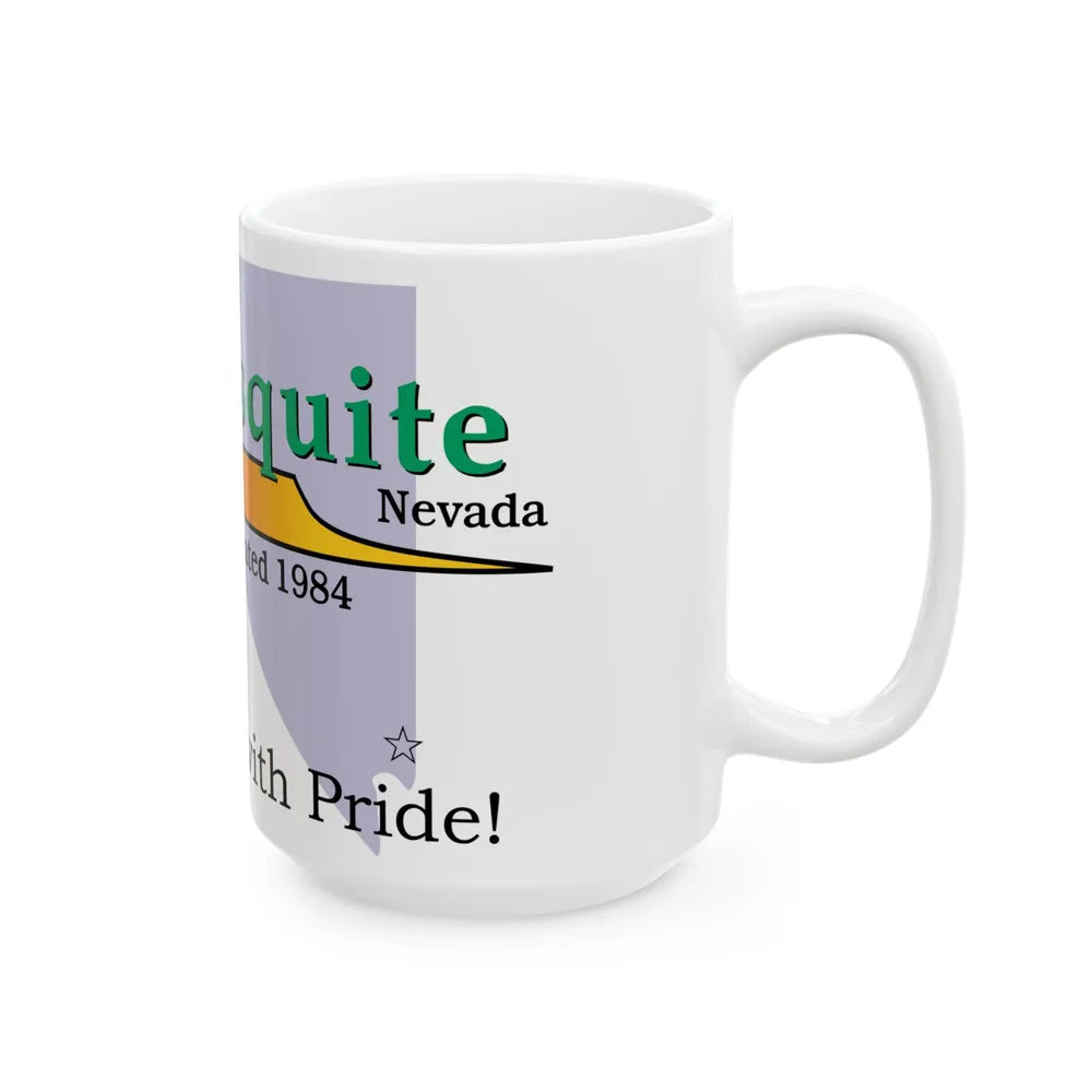 Flag of Mesquite Nevada (United States) White Coffee Mug - Go Mug Yourself