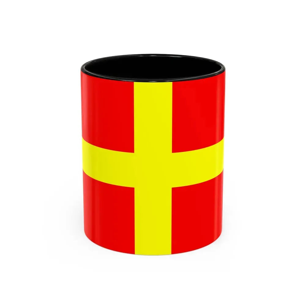 Flag of Messina Italy - Accent Coffee Mug 11oz Black - Go Mug Yourself