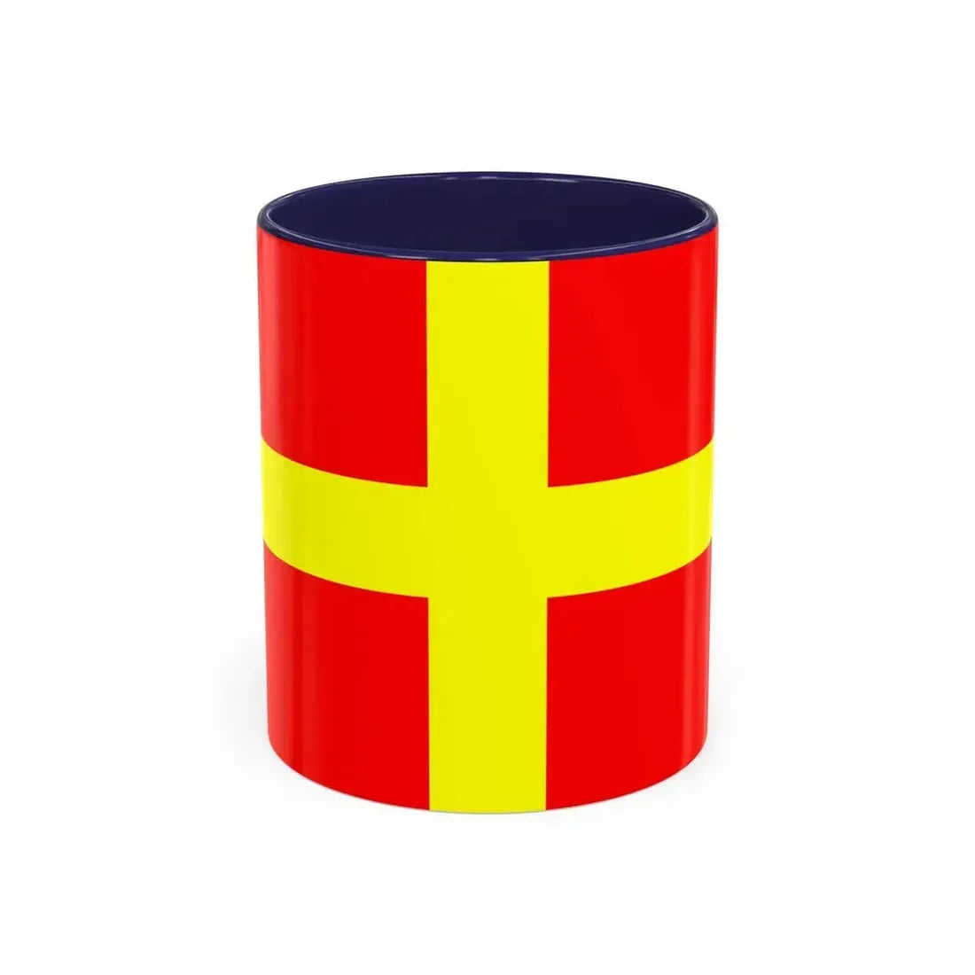 Flag of Messina Italy - Accent Coffee Mug 11oz Navy - Go Mug Yourself