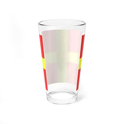 Flag of Messina Italy - Pint Glass 16oz - Go Mug Yourself