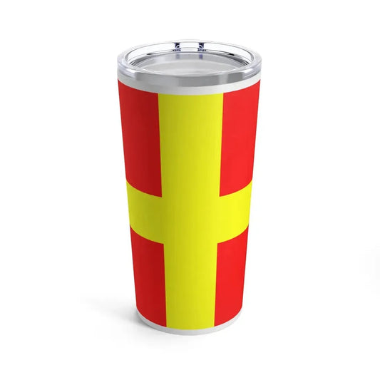 Flag of Messina Italy - Tumbler 20oz 20oz - Go Mug Yourself