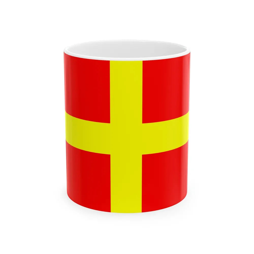 Flag of Messina Italy - White Coffee Mug-11oz-Go Mug Yourself