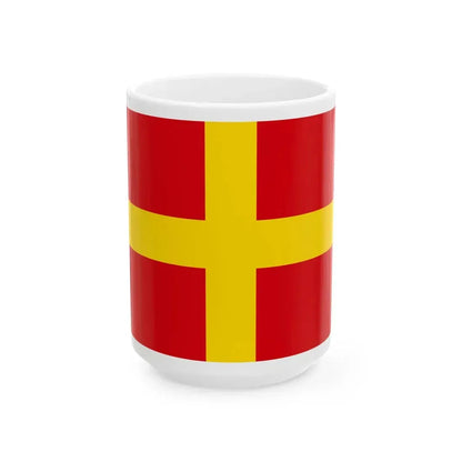 Flag of Messina (Italy) White Coffee Mug 15oz - Go Mug Yourself