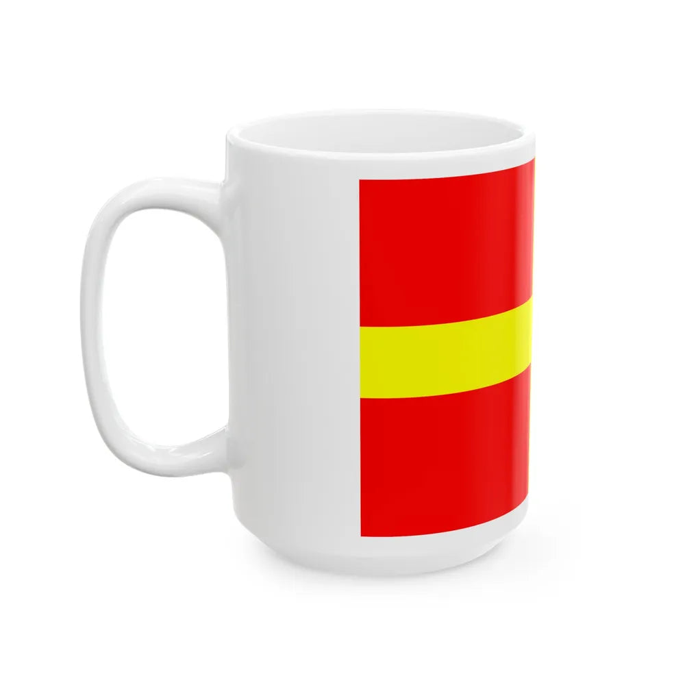 Flag of Messina Italy - White Coffee Mug-Go Mug Yourself