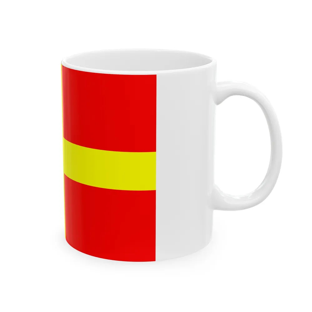 Flag of Messina Italy - White Coffee Mug-Go Mug Yourself