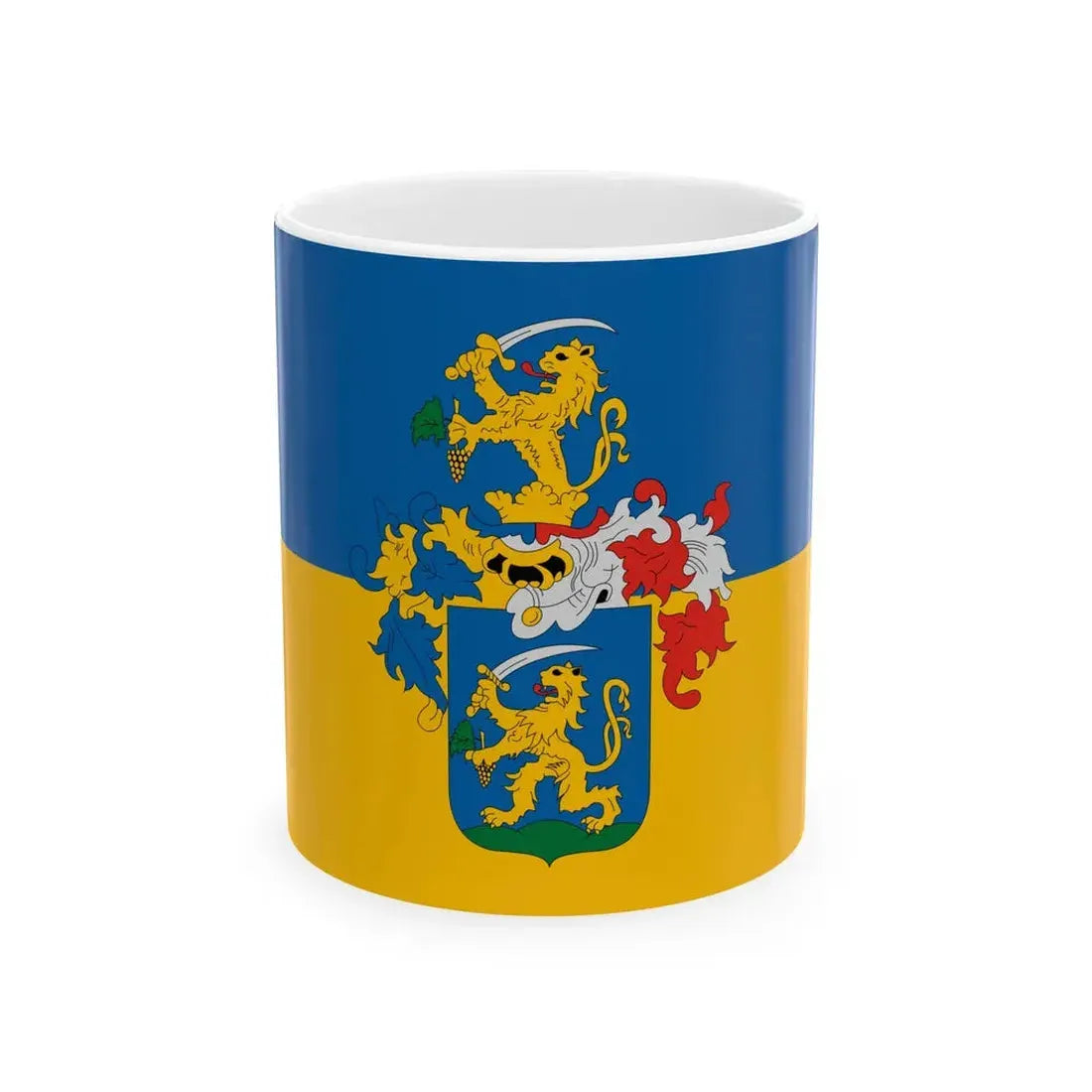 Flag of Meszlen (Hungary) White Coffee Mug 11oz - Go Mug Yourself