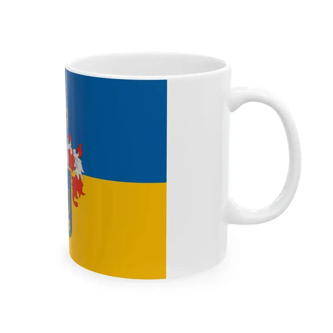 Flag of Meszlen (Hungary) White Coffee Mug - Go Mug Yourself