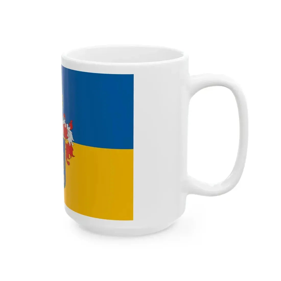 Flag of Meszlen (Hungary) White Coffee Mug - Go Mug Yourself