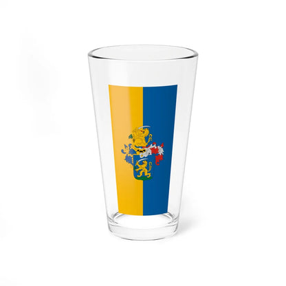 Flag of Meszlen vertical (Hungary) Pint Glass 16oz 16oz - Go Mug Yourself