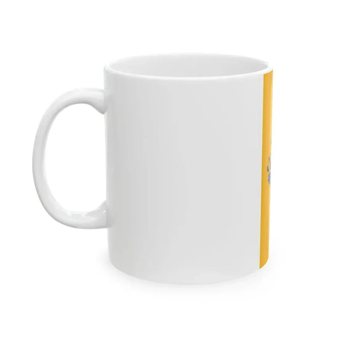 Flag of Meszlen vertical (Hungary) White Coffee Mug - Go Mug Yourself