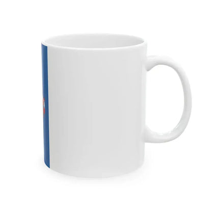 Flag of Meszlen vertical (Hungary) White Coffee Mug - Go Mug Yourself
