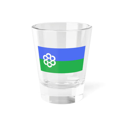 Flag of Metropolitan Toronto Canada 1954-1998 (Canada) Shot Glass 1.5oz 1.5oz - Go Mug Yourself