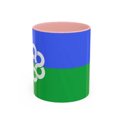 Flag of Metropolitan Toronto Canada - Accent Coffee Mug 11oz Pink - Go Mug Yourself