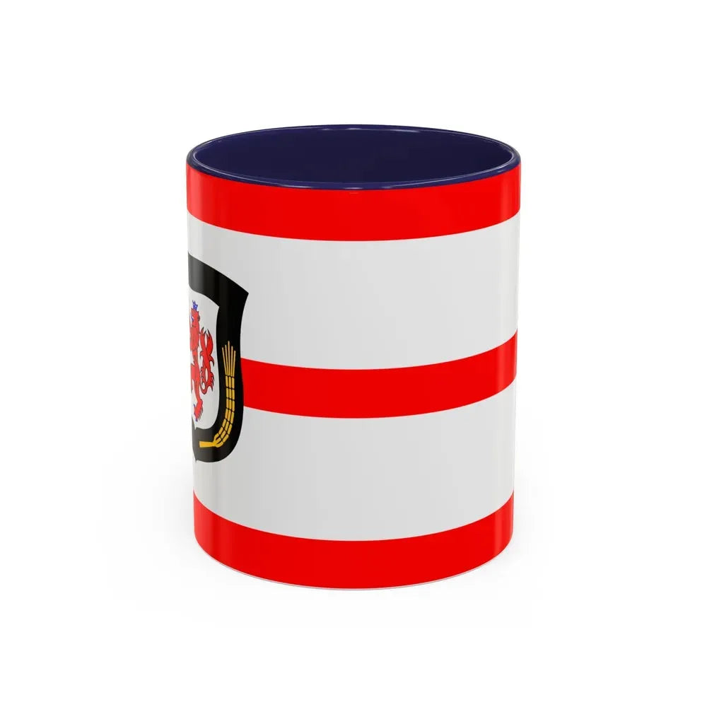 Flag of Mettmann Germany - Accent Coffee Mug 11oz Navy - Go Mug Yourself