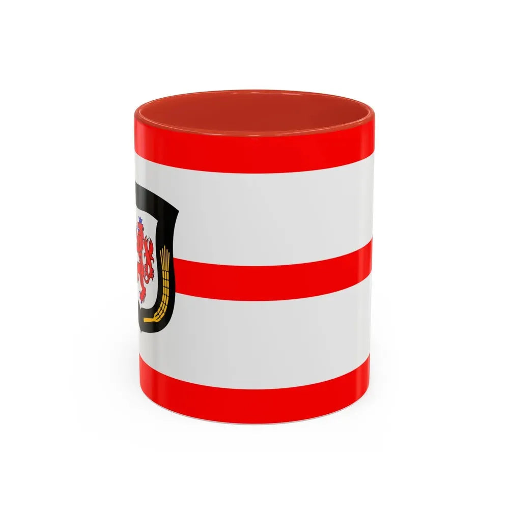 Flag of Mettmann Germany - Accent Coffee Mug 11oz Red - Go Mug Yourself