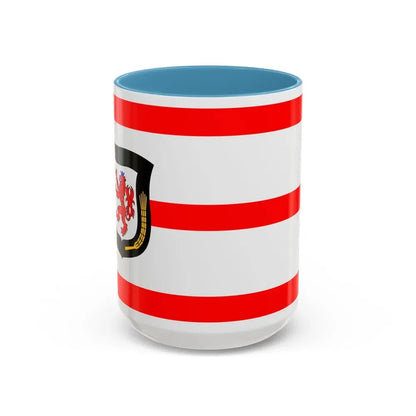 Flag of Mettmann Germany - Accent Coffee Mug 15oz Light Blue - Go Mug Yourself