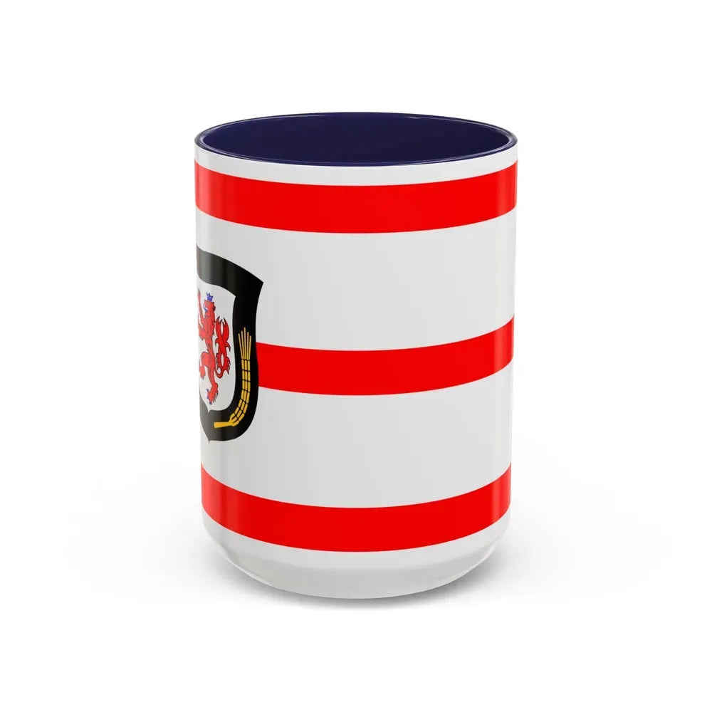 Flag of Mettmann Germany - Accent Coffee Mug 15oz Navy - Go Mug Yourself