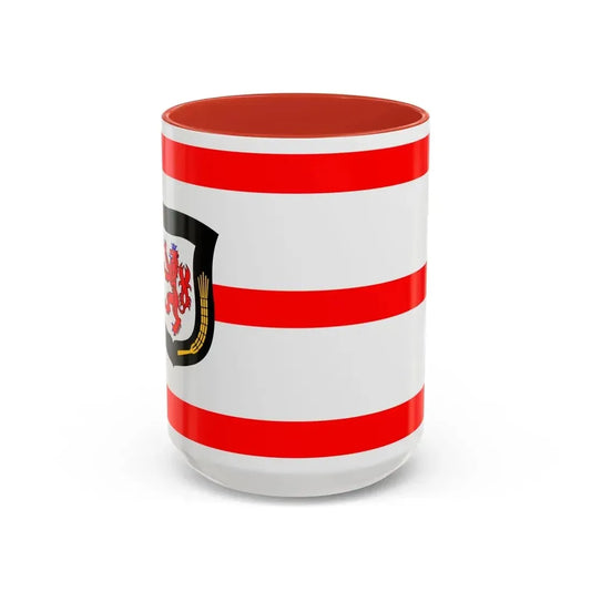 Flag of Mettmann Germany - Accent Coffee Mug 15oz Red - Go Mug Yourself