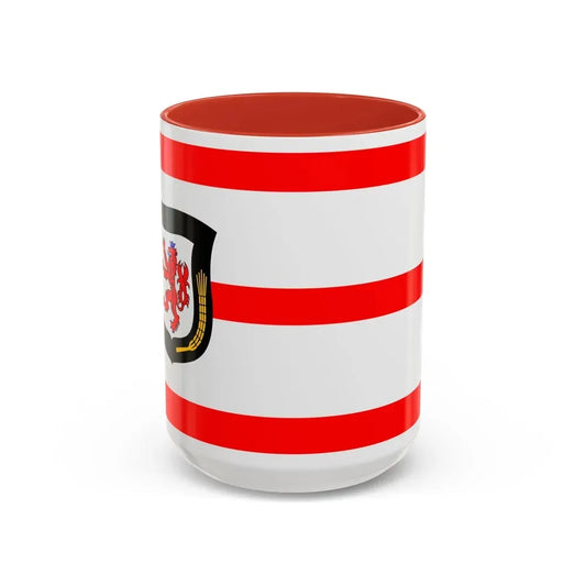 Flag of Mettmann Germany - Accent Coffee Mug 15oz Red - Go Mug Yourself