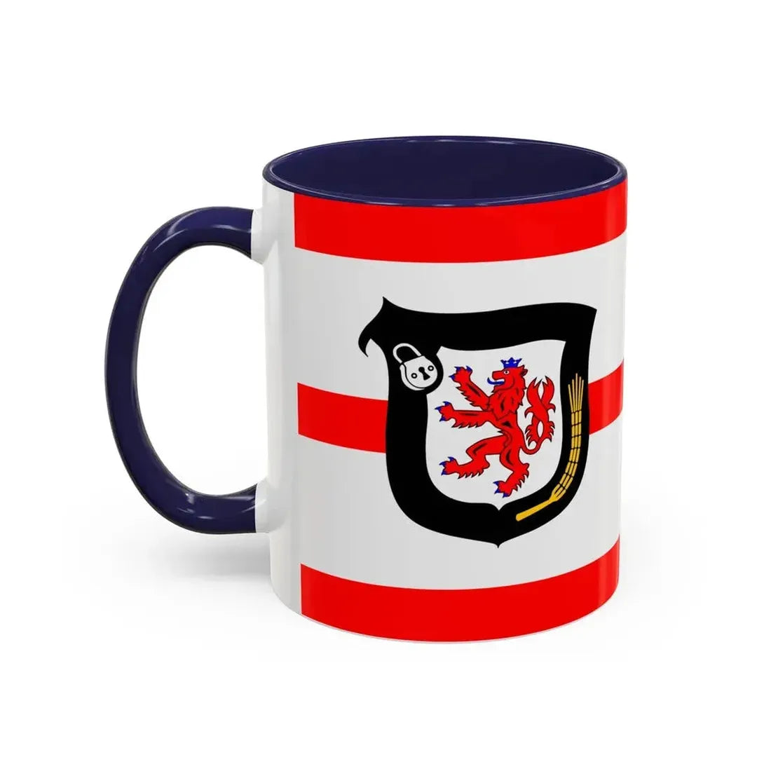 Flag of Mettmann Germany - Accent Coffee Mug - Go Mug Yourself