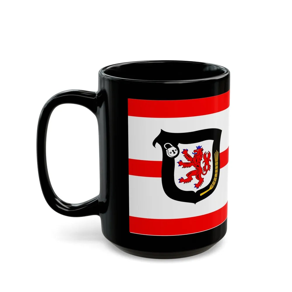 Flag of Mettmann Germany - Black Coffee Mug-Go Mug Yourself