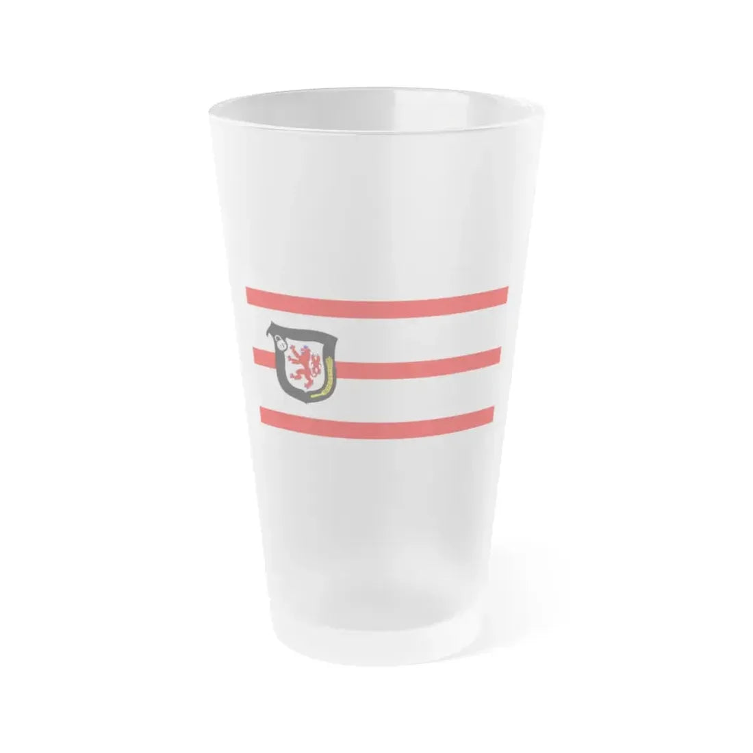 Flag of Mettmann Germany - Frosted Pint Glass 16oz 16oz Frosted - Go Mug Yourself