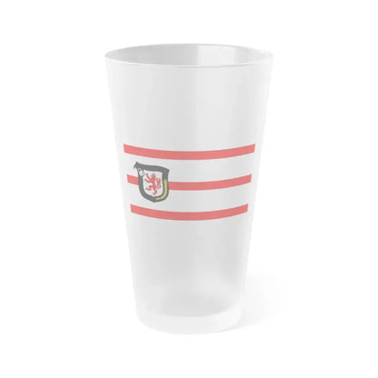 Flag of Mettmann Germany - Frosted Pint Glass 16oz 16oz Frosted - Go Mug Yourself