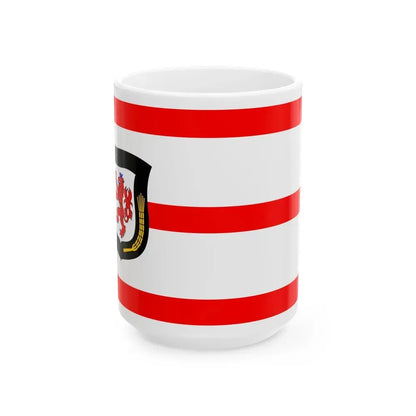 Flag of Mettmann Germany - White Coffee Mug 15oz - Go Mug Yourself