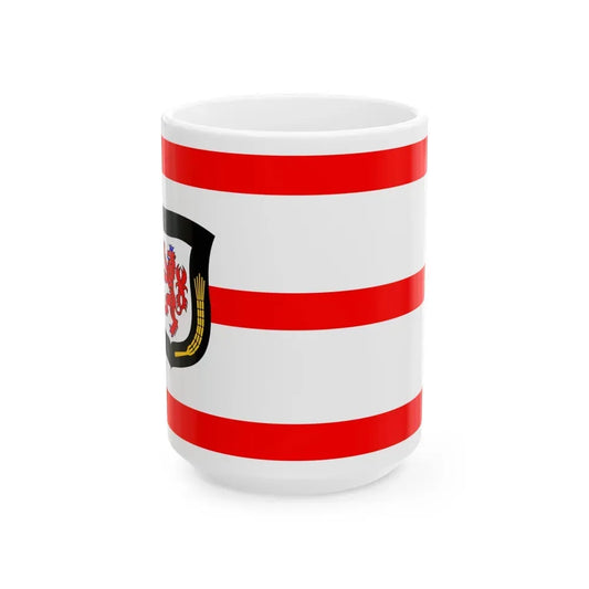 Flag of Mettmann Germany - White Coffee Mug 15oz - Go Mug Yourself