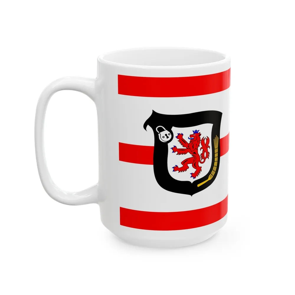 Flag of Mettmann Germany - White Coffee Mug-Go Mug Yourself