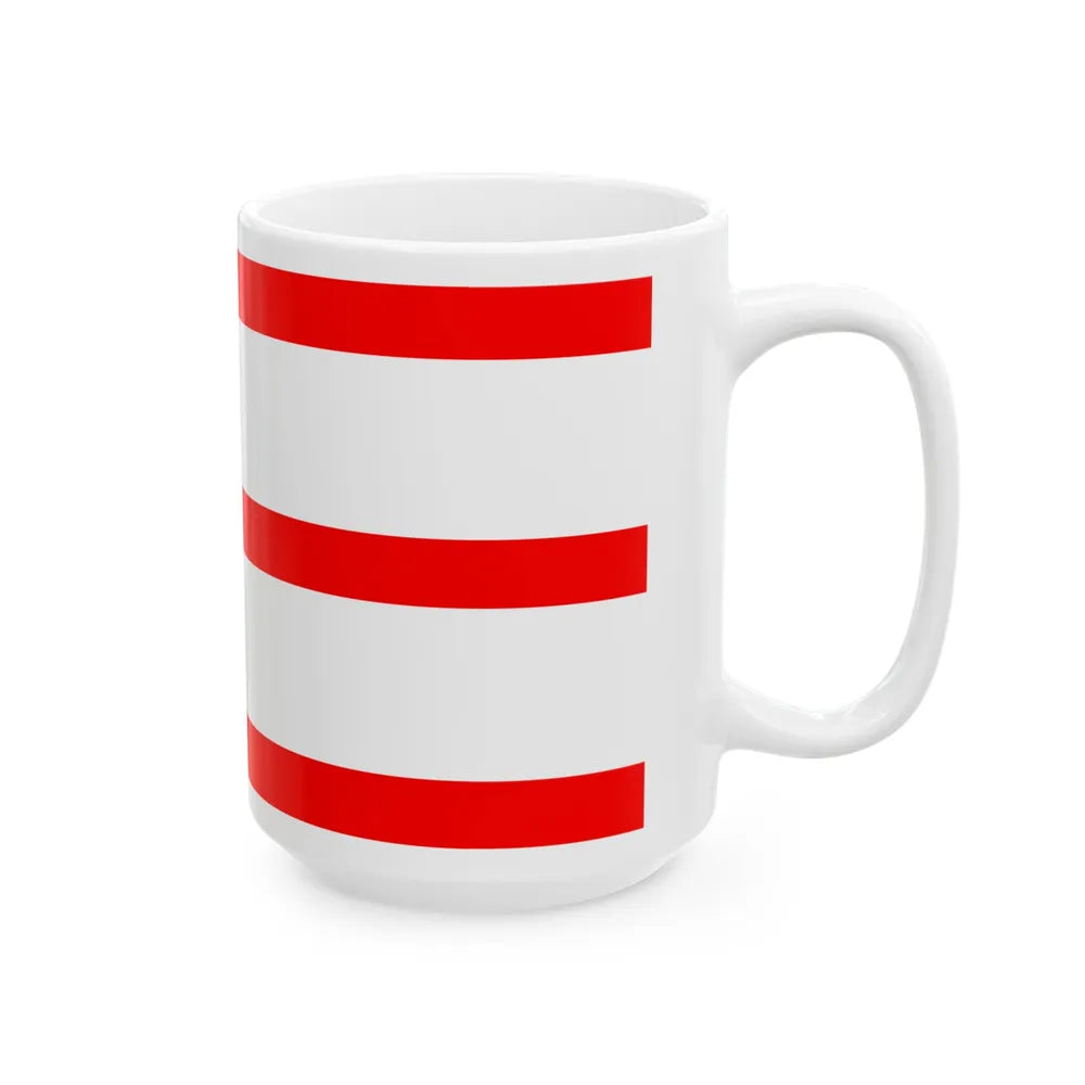 Flag of Mettmann Germany - White Coffee Mug-Go Mug Yourself