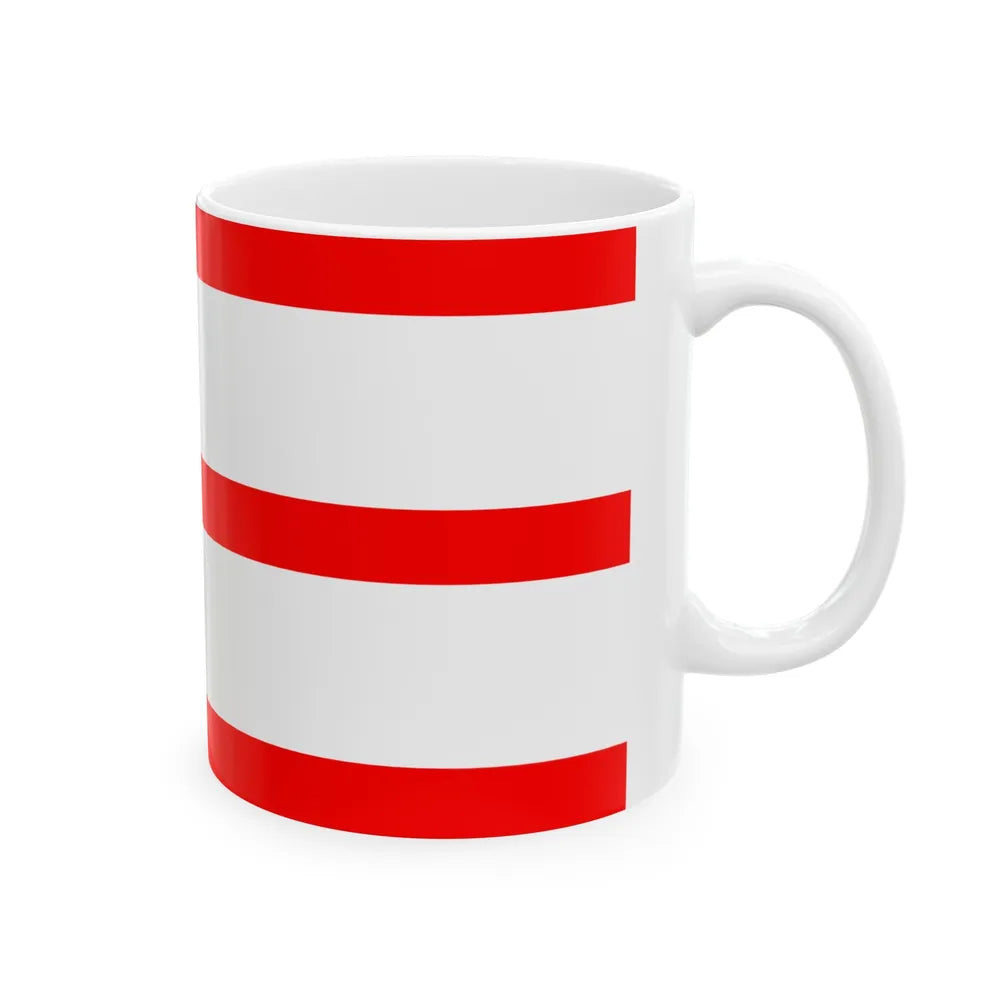 Flag of Mettmann Germany - White Coffee Mug-Go Mug Yourself