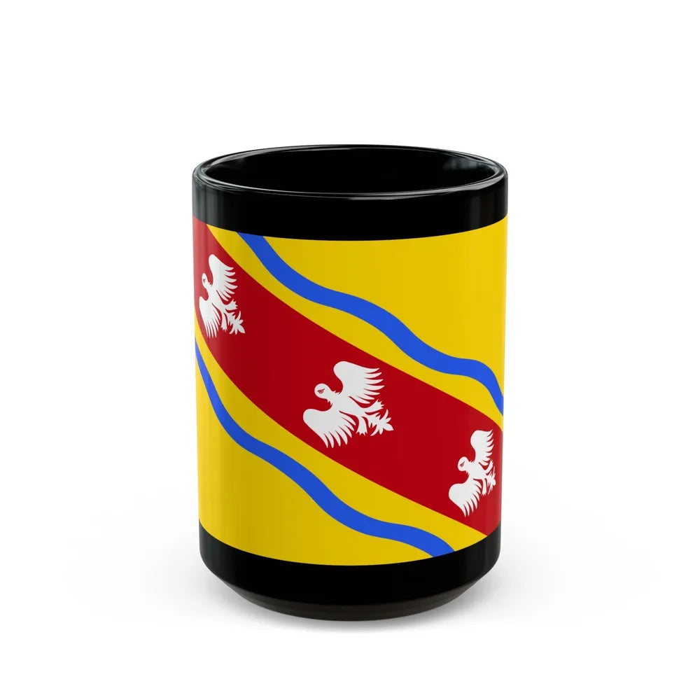 Flag of Meurthe et Moselle France - Black Coffee Mug-15oz-Go Mug Yourself